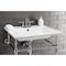 Fauceture Continental 25"x22" Ceramic Vanity Top W/ Integrated Basin 3H, White LBT25227W34 - alternate 5